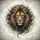 Majestic Lion Head Golden Eyes Flowing Gold Mane Filigree - Wildlife Lover Gift Spare Tire Cover - 6