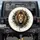 Majestic Lion Head Golden Eyes Flowing Gold Mane Filigree - Wildlife Lover Gift Spare Tire Cover - 1