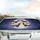 Luminous Full Moon Bats Twinkling Stars Spooky Gnarled Trees - Car Interior Upgrade Car Sunshade - 5