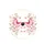 Fuchsia Blush Pink Butterflies Pink Flowers Green Foliage - Nature Lover Home Decor Gift Spare Tire Cover - 4