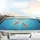Pink Shrimps Golden Legs Swimming Ocean Water Light Shafts Car Interior Upgrade Car Sunshade - 5