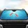 Pink Shrimps Golden Legs Swimming Ocean Water Light Shafts Car Interior Upgrade Car Sunshade - 4