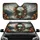 Majestic Snowy Mountain Lake Ornate Baroque Frame Roses Travel Essentials Car Sunshade - 1