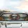 Majestic Snowy Mountain Lake Ornate Baroque Frame Roses Travel Essentials Car Sunshade - 5