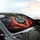 Roaring Tiger Fire Mountain Road Trip Gift Car Sunshade - 6
