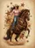 Cowgirl Rearing Horse Western Stars - Farmhouse Decor Gift for Horse Lover Garden Flag - 6