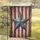 Weathered Metal Star Distressed American Flag - Farmhouse Decor Gift Garden Flag - 5