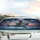 Fearless Cowboy Cat Riding Great White Shark - Cosmic Stars Travel Essentials Car Sunshade - 5