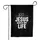 Jesus Saved My Life Heart Cross Faith Home Decor Gift for Christian Believers Garden Flag - 3
