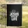 Jesus Saved My Life Heart Cross Faith Home Decor Gift for Christian Believers Garden Flag - 5