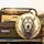 Regal White Lion Golden Filigree Turquoise Gemstones - Wildlife Lover Gift Spare Tire Cover - 2