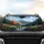 Jagged Snow-Capped Mountain Alpine Landscape Autumn Valley Stream - Road Trip Essential Car Sunshade - 4