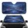 Moonlit Winter River Pine Forest Festive Lights Car Interior Upgrade Car Sunshade - 1