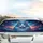 Fluffy Blue White Cat Cosmic Galaxy Space - Car Interior Upgrade for Cat Lover Car Sunshade - 5