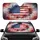 Abstract Watercolor American Flag Paint Splatter - Road Trip Essential for Patriot Drivers Car Sunshade - 1