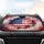Abstract Watercolor American Flag Paint Splatter - Road Trip Essential for Patriot Drivers Car Sunshade - 4