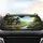 Idyllic Fairytale Stone Cottage Pond Wildflower Scene - Car Interior Upgrade Car Sunshade - 4