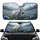 Majestic White Donkey Blue Flower Meadow - Car Interior Upgrade for Donkey Lovers Car Sunshade - 1