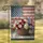 Rustic Wicker Petunia Daisy Basket American Flag Patriotic Home Decor Garden Flag - 1