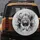 White Tiger Leaping Roaring Fangs Claws Stripes Smoke Wisps - Wildlife Lover Gift Spare Tire Cover - 5