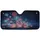 Waving American Flag Firework Starbursts - Independence Day Road Trip Accessory Car Sunshade - 3