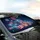 Waving American Flag Firework Starbursts - Independence Day Road Trip Accessory Car Sunshade - 6