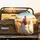 Fluffy White Hen Blonde Pigtails Red Comb Golden Wheat Field Farmhouse Decor Gift Spare Tire Cover - 2