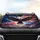 Majestic Bald Eagle American Flag Patriotic Smoke Stardust - Car Interior Upgrade Gift Car Sunshade - 4