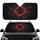 Cracked Dark Metallic Ring Glowing Red Energy Car Interior Upgrade Car Sunshade - 1