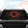 Cracked Dark Metallic Ring Glowing Red Energy Car Interior Upgrade Car Sunshade - 4