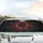 Cracked Dark Metallic Ring Glowing Red Energy Car Interior Upgrade Car Sunshade - 5