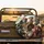 Five Dachshund Dogs in Knitted Sweaters Driving Car Interior - Open Road Travel Adventure Gift for Dog Lovers Spare Tire Cover - 2