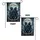 Werewolves Cowboy Hat Full Moon - Gothic Fantasy Home Decor Gift Garden Flag - 4