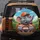 Cartoon Elephant Driving Steering Wheel Orange Cap - Travel Adventure Gift Spare Tire Cover - 5