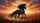 Black Friesian Horse Gallop Sunset – Flowing Mane Tail, Red Orange Blossoms Car Interior Upgrade Car Sunshade - 7