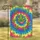Cannabis Leaves Tie-Dye Swirl - Psychedelic Boho Home Decor Gift Garden Flag - 1