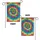 Cannabis Leaves Tie-Dye Swirl - Psychedelic Boho Home Decor Gift Garden Flag - 4