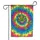 Cannabis Leaves Tie-Dye Swirl - Psychedelic Boho Home Decor Gift Garden Flag - 3