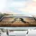 White Black Horses Rearing Field Mountains - Car Interior Upgrade Car Sunshade - 5
