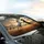 White Black Horses Rearing Field Mountains - Car Interior Upgrade Car Sunshade - 6