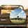 Black Yak Herd Grassy Hill Blue Sky Landscape - Wildlife Lover Gift Spare Tire Cover - 2