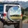 Black Yak Herd Grassy Hill Blue Sky Landscape - Wildlife Lover Gift Spare Tire Cover - 3