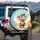 Smiling Elephant Driving Adventure - Road Trip Enthusiast Gift for Kids Spare Tire Cover - 3