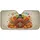 Cheerful Cartoon Turkey Pilgrim Hat Give Thanks - Thanksgiving Road Trip Gift Car Sunshade - 3
