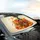 Cheerful Cartoon Turkey Pilgrim Hat Give Thanks - Thanksgiving Road Trip Gift Car Sunshade - 6