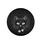 Black Cat White Eyes Paw Prints - Cat Lover Car Accessory Gift Spare Tire Cover - 4