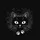 Black Cat White Eyes Paw Prints - Cat Lover Car Accessory Gift Spare Tire Cover - 6