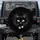 Black Cat White Eyes Paw Prints - Cat Lover Car Accessory Gift Spare Tire Cover - 1