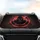 Intense Stare Gorilla Head Glowing Red Eyes Fiery Particles - Road Trip Gift Car Sunshade - 4