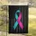 Teal Pink Awareness Ribbon Distressed American Flag Patriotic Strength Decor Garden Flag - 5